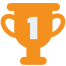 image of a trophy with a number 1 on it