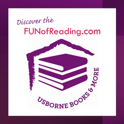 usborne books & more logo with the words Discover the FUNofReading.com