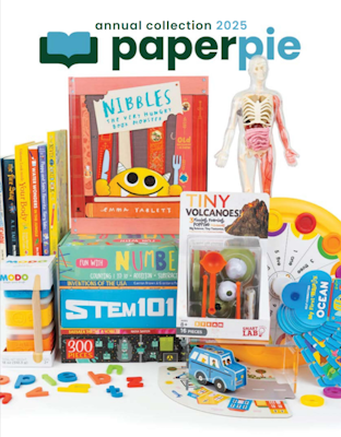 cover of PaperPie Usborne catalog fall 2024 - usborne books, learning wrap-ups, kane miller books, smartlab toys are pictured on front cover